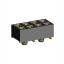 2214SM-08G-37D-PG розетка двухрядная прямая с направляющими на плату для поверхностного (SMD) монтажа, высота изолятора 3,7 мм; 8-конт.; P=2,54мм