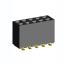2214SM-10G-85 (PBD-10S) розетка двухрядная прямая (гнездо) на плату для поверхностного (SMD) монтажа, высота 8,5 мм; шаг 2,54 x 2,54 мм, 2х5 конт.; шаг 2.54мм; P=2,54мм