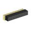 2234R-054G-85 (3x18) розетка трехрядная угловая (гнездо) на плату для монтажа в отверстия, шаг 2,54 x 2,54 мм, 3х18 конт.