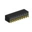 2214ВR-20G-SM (2259-0210ANG0MUT01) розетка с боковым входом двухрядная (гнездо) на плату для поверхностного (SMD) монтажа, шаг 2,54 x 2,54 мм, 2х10 конт.; шаг 2.54мм; P=2,54мм