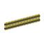 2213DI-76G-1940 (PLHD-76, KLS1-218-2-76-S-3.0*6.0*19.4) вилка штыревая открытая прямая с двойным изолятором двухрядная на плату для монтажа в отверстия; шаг 2.54мм; P=2,54x2,54мм; 2x38-конт.; 