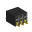 2214ВR-06G-SM (2259-0203ANG0MUT01) розетка с боковым входом двухрядная (гнездо) на плату для поверхностного (SMD) монтажа, шаг 2,54 x 2,54 мм, 2х3 конт.; шаг 2.54мм; P=2,54мм
