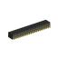 2214ВR-40G-SM (2259-0220ANG0MUT01) розетка с боковым входом двухрядная (гнездо) на плату для поверхностного (SMD) монтажа, шаг 2,54 x 2,54 мм, 2х20 конт.; шаг 2.54мм; P=2,54мм