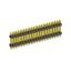 2213DI-50G-1940 (PLHD-50, KLS1-218-2-50-S-3.0*6.0*19.4) вилка штыревая открытая прямая с двойным изолятором двухрядная на плату для монтажа в отверстия; шаг 2.54мм; P=2,54x2,54мм; 2x25-конт.; 