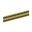 2213DI-72G-1940 (PLHD-72, KLS1-218-2-72-S-3.0*6.0*19.4) вилка штыревая открытая прямая с двойным изолятором двухрядная на плату для монтажа в отверстия; шаг 2.54мм; P=2,54x2,54мм; 2x36-конт.; 