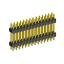 2213DI-28G-1940 (PLHD-28, KLS1-218-2-28-S-3.0*6.0*19.4) вилка штыревая открытая прямая с двойным изолятором двухрядная на плату для монтажа в отверстия; шаг 2.54мм; P=2,54x2,54мм; 2x14-конт.; 