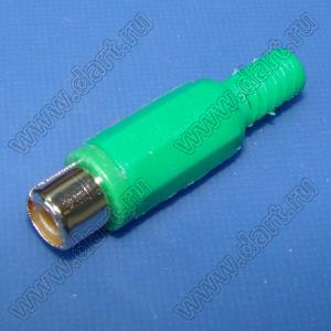 RP-406E гнездо RCA на провод зеленое