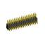 2215R-34G-383970 (2x17) вилка открытая угловая с увеличенным изолятором двухрядная на плату для монтажа в отверстия, шаг 2,54 x 2,54 мм, 2х17 конт.
