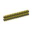 2233DI-105G-2616 (3x35) вилка открытая прямая с двойным изолятором трехрядная на плату для монтажа в отверстия, шаг 2,54 x 2,54 мм, 3х35 конт.