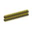 2233DI-090G-2616 (3x30) вилка открытая прямая с двойным изолятором трехрядная на плату для монтажа в отверстия, шаг 2,54 x 2,54 мм, 3х30 конт.