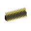 2215R-28G-383970 (2x14) вилка открытая угловая с увеличенным изолятором двухрядная на плату для монтажа в отверстия, шаг 2,54 x 2,54 мм, 2х14 конт.