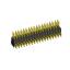 2215R-36G-383970 (2x18) вилка открытая угловая с увеличенным изолятором двухрядная на плату для монтажа в отверстия, шаг 2,54 x 2,54 мм, 2х18 конт.