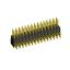 2215R-30G-383970 (2x15) вилка открытая угловая с увеличенным изолятором двухрядная на плату для монтажа в отверстия, шаг 2,54 x 2,54 мм, 2х15 конт.