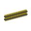 2233DI-084G-2616 (3x28) вилка открытая прямая с двойным изолятором трехрядная на плату для монтажа в отверстия, шаг 2,54 x 2,54 мм, 3х28 конт.