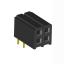 2207R-04G (PBD2-04R, DS1026-13-2X2S8BR) розетка угловая двухрядная (гнездо) на плату для монтажа в отверстия; шаг 2.00x2.00мм; 2x2-конт.