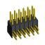 2215R-12G-383970 (2x6) вилка открытая угловая с увеличенным изолятором двухрядная на плату для монтажа в отверстия, шаг 2,54 x 2,54 мм, 2х6 конт.