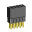 2207SDI-10G-2B розетка прямая двухрядная с увеличенным изолятором (гнездо) на плату для монтажа в отверстия, шаг 2,00 x 2,00 мм, А=3,8мм, В=9,35мм, 2х5 конт.