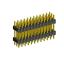 2233DI-036G-2616 (3x12) вилка открытая прямая с двойным изолятором трехрядная на плату для монтажа в отверстия, шаг 2,54 x 2,54 мм, 3х12 конт.