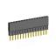 2209SDI-15G-2B розетка прямая однорядная с увеличенным изолятором (гнездо) на плату для монтажа в отверстия, шаг 2,00 мм, А=3,8мм, В=9,35мм, 15 конт.
