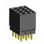 1999SDI-012G-1A розетка прямая четырехрядная с увеличенным изолятором (гнездо) на плату для монтажа в отверстия, шаг 2,00 x 2,00 мм, А=2,3мм, В=7,85мм, 4х3 конт.