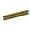 2233DI-117G-2616 (3x39) вилка открытая прямая с двойным изолятором трехрядная на плату для монтажа в отверстия, шаг 2,54 x 2,54 мм, 3х39 конт.