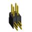 2215R-04G-383970 (2x2) вилка открытая угловая с увеличенным изолятором двухрядная на плату для монтажа в отверстия, шаг 2,54 x 2,54 мм, 2х2 конт.