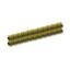 2233DI-114G-2616 (3x38) вилка открытая прямая с двойным изолятором трехрядная на плату для монтажа в отверстия, шаг 2,54 x 2,54 мм, 3х38 конт.