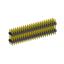2233DI-069G-2616 (3x23) вилка открытая прямая с двойным изолятором трехрядная на плату для монтажа в отверстия, шаг 2,54 x 2,54 мм, 3х23 конт.