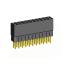 2207SDI-22G-2B розетка прямая двухрядная с увеличенным изолятором (гнездо) на плату для монтажа в отверстия, шаг 2,00 x 2,00 мм, А=3,8мм, В=9,35мм, 2х11 конт.