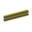 2233DI-096G-2616 (3x32) вилка открытая прямая с двойным изолятором трехрядная на плату для монтажа в отверстия, шаг 2,54 x 2,54 мм, 3х32 конт.