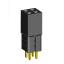 2207SDI-04G-3A розетка прямая двухрядная с увеличенным изолятором (гнездо) на плату для монтажа в отверстия, шаг 2,00 x 2,00 мм, А=2,3мм, В=10,85мм, 2х2 конт.