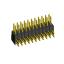 2215R-22G-383970 (2x11) вилка открытая угловая с увеличенным изолятором двухрядная на плату для монтажа в отверстия, шаг 2,54 x 2,54 мм, 2х11 конт.