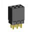 2207SDI-06G-1A розетка прямая двухрядная с увеличенным изолятором (гнездо) на плату для монтажа в отверстия, шаг 2,00 x 2,00 мм, А=2,3мм, В=7,85мм, 2х3 конт.