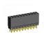 2207SDI-20G-1A розетка прямая двухрядная с увеличенным изолятором (гнездо) на плату для монтажа в отверстия, шаг 2,00 x 2,00 мм, А=2,3мм, В=7,85мм, 2х10 конт.