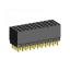 1999SDI-044G-1A розетка прямая четырехрядная с увеличенным изолятором (гнездо) на плату для монтажа в отверстия, шаг 2,00 x 2,00 мм, А=2,3мм, В=7,85мм, 4х11 конт.