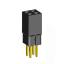 2207SDI-04G-2B розетка прямая двухрядная с увеличенным изолятором (гнездо) на плату для монтажа в отверстия, шаг 2,00 x 2,00 мм, А=3,8мм, В=9,35мм, 2х2 конт.