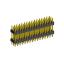 2233DI-048G-2616 (3x16) вилка открытая прямая с двойным изолятором трехрядная на плату для монтажа в отверстия, шаг 2,54 x 2,54 мм, 3х16 конт.