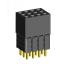 2203SDI-012G-3A розетка прямая трехрядная с увеличенным изолятором (гнездо) на плату для монтажа в отверстия, шаг 2,00 x 2,00 мм, А=2,3мм, В=10,85мм, 3х4 конт.