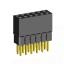 2207SDI-12G-2B розетка прямая двухрядная с увеличенным изолятором (гнездо) на плату для монтажа в отверстия, шаг 2,00 x 2,00 мм, А=3,8мм, В=9,35мм, 2х6 конт.