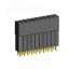 2207SDI-20G-5A розетка прямая двухрядная с увеличенным изолятором (гнездо) на плату для монтажа в отверстия, шаг 2,00 x 2,00 мм, А=2,3мм, В=13,85мм, 2х10 конт.