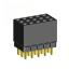 2203SDI-015G-1A розетка прямая трехрядная с увеличенным изолятором (гнездо) на плату для монтажа в отверстия, шаг 2,00 x 2,00 мм, А=2,3мм, В=7,85мм, 3х5 конт.