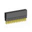 2207SDI-26G-2B розетка прямая двухрядная с увеличенным изолятором (гнездо) на плату для монтажа в отверстия, шаг 2,00 x 2,00 мм, А=3,8мм, В=9,35мм, 2х13 конт.