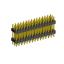 2233DI-045G-2616 (3x15) вилка открытая прямая с двойным изолятором трехрядная на плату для монтажа в отверстия, шаг 2,54 x 2,54 мм, 3х15 конт.