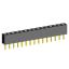 2209S-15G (PBS2-15, DS1026-01-1x15S8BV) розетка прямая однорядная (гнездо) на плату для монтажа в отверстия, шаг 2,00 мм, 15 конт.; P=2,0мм; 15-конт.