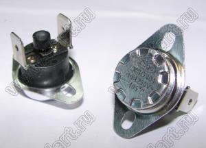 KSD301(KSD302)-70-FBVL-RESET термостат 70 град., норм. замкнут., 10А 250В, с ручным сбросом, неподвижный фланец, вертикальные выводы