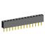 2209S-14G (PBS2-14, DS1026-01-1x14S8BV) розетка прямая однорядная (гнездо) на плату для монтажа в отверстия, шаг 2,00 мм, 14 конт.; P=2,0мм; 14-конт.