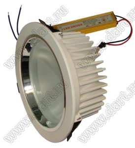 XY-PRL-S06WW светильник встраиваемый 30х0,6Вт светодиодный матовый круглый, теплый свет (драйвер LED-L1218W-A), посадочное отверстие 162 мм