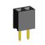 2209S-02G (PBS2-2, DS1026-01-1x02S8BV) розетка прямая однорядная (гнездо) на плату для монтажа в отверстия, шаг 2,00 мм, 2 конт.; P=2,0мм; 2-конт.