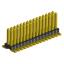 2199SB-30G-SM-3025 (PLLD1.27-30S) вилка штыревая открытая прямая двухрядная на плату для поверхностного (SMD) монтажа, шаг 1,27x1,27мм, 2x15конт.