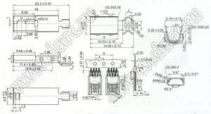 US10-069 (HW-MU-5M-11, MI-5P) вилка USB2.0 на кабель, 5 конт.